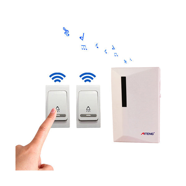 Aiteng Building Materials White / Brand New Aiteng Digital Wireless Doorbell - V015BB