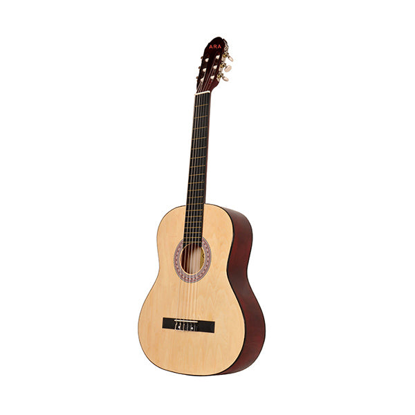 ARA Hobbies & Creative Arts Beige / Brand New Ara Classic Guitar 39 Inches Nylon and Steel Strings with Carry Bag - M422