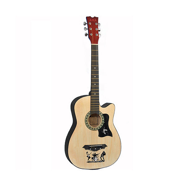 ARA Hobbies & Creative Arts Beige / Brand New Ara Guitar Acoustic 38 Inches with Carry Bag - M420B