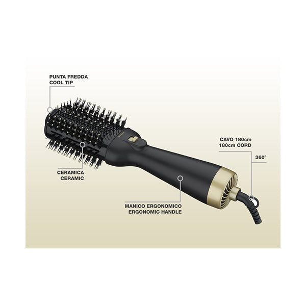 Beper Personal Care Black / Brand New / 1 Year Beper, Hair Dryer And Volumizer Hot Air Brush, P301PIS100