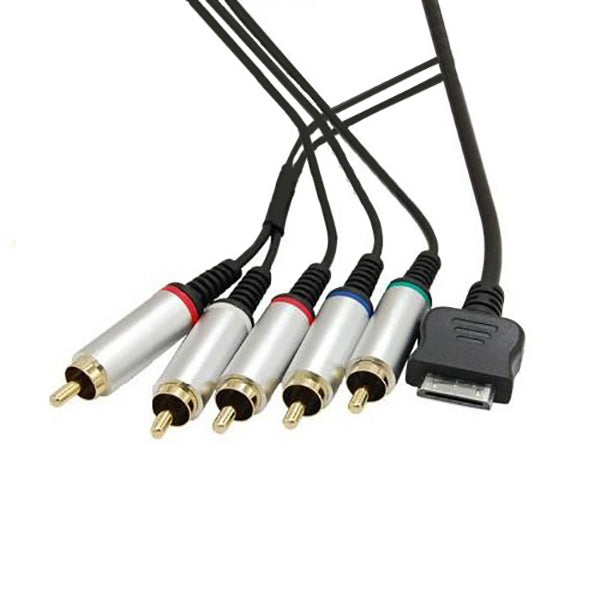 Conqueror Video Game Console Accessories Black / Brand New Conqueror Cable PSPgo to A/V Component - C103