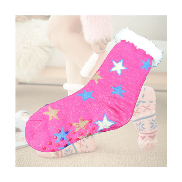 Cool Gift Clothing Cool Gift, Women Slipper Socks Winter Warm Fleece - 96504, Available in Different Colors