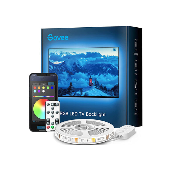 Govee Lighting White / Brand New Govee TV LED Backlight, 10ft LED Strip Lights for TV Work with Alexa, Google Assistant and APP, Music Sync, 16 Million RGB DIY Colors