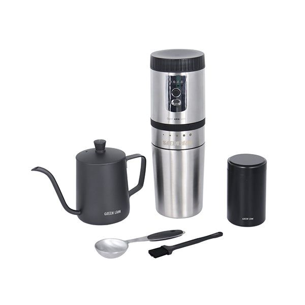 Green Lion Kitchen & Dining Black / Brand New Green Lion, Portable Coffee Maker Kettle Stainless Steel - GNPTCOFEMBK