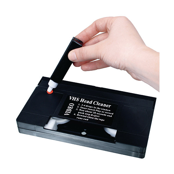 Halloa Electronics Accessories Black / Brand New Halloa VHS Video Head Cleaner Wet Type Non-Abrasive - HL201