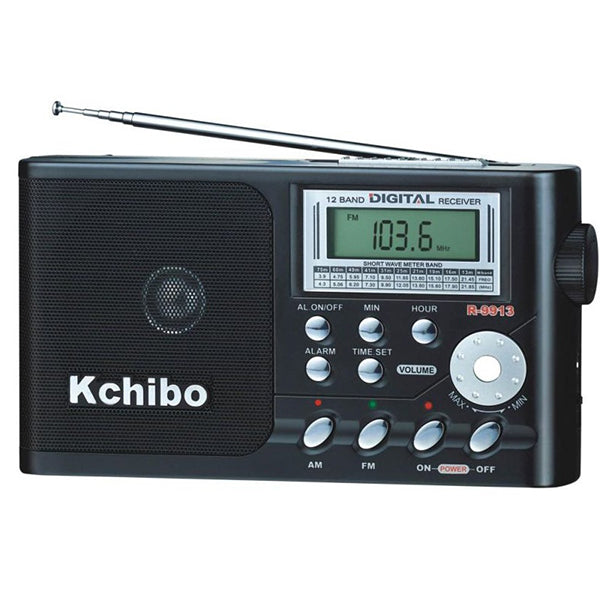 Kchibo Audio Black / Brand New Kchibo AM / FM Radio Portable with Alarm - 9913