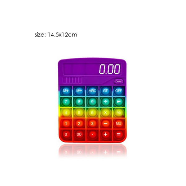 Mobileleb Baby Toys & Activity Equipment Brand New Calculator Pop It, Colorful, Stress Relief Washable Calculator - 14506