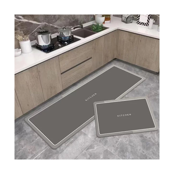 Mobileleb Bathroom Accessories 2-piece Kitchen Non-slip Floor Mats Set Size: 2Pcs 40×60Cm + 40×120Cm