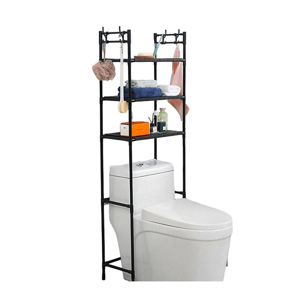 Mobileleb Bathroom Accessories Black / Brand New Over The Toilet Storage Rack Bathroom Shelf - 11880