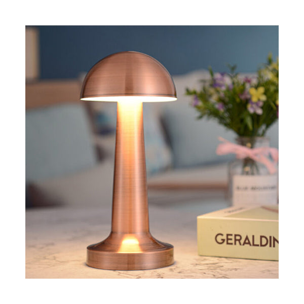 Mobileleb Book Accessories Rose Gold / Brand New Rechargeable Touch Metal LED Table Lamp - 10655