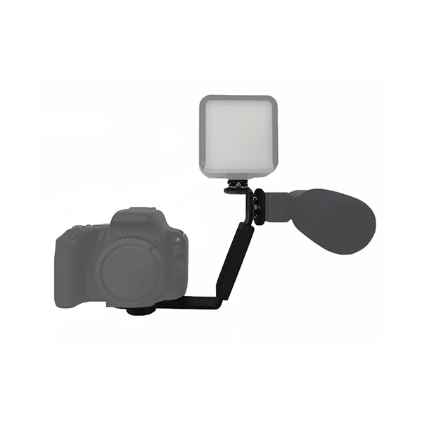 Mobileleb Camera & Optic Accessories Black / Brand New Bracket with Two Standard Shoes for Digital Cameras Sponge Grip Tripod Mountable Base - VB50