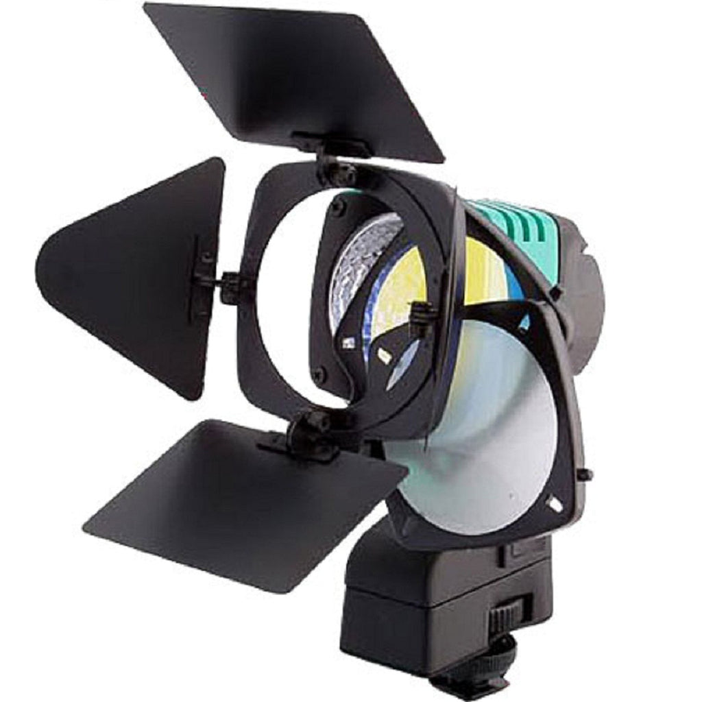 Mobileleb Camera & Optic Accessories Black / Brand New Luxmen On-Camera Photo Video Light 30 Watt Barndoor Head Light - S935T