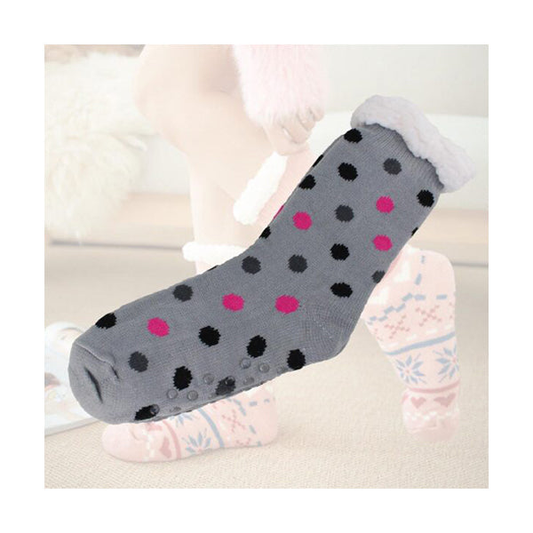 Mobileleb Clothing Brand New / Model-1 Women Slipper Socks Winter Warm Fleece - 96518, Available in Different Colors