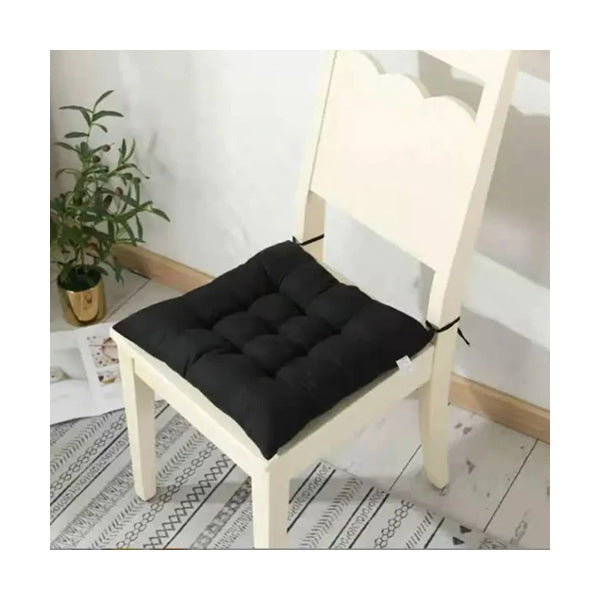 Mobileleb Decor Black / Brand New Chair Cushions 40*40 Cm Pillow With Soft Laces Sp026 - 10269