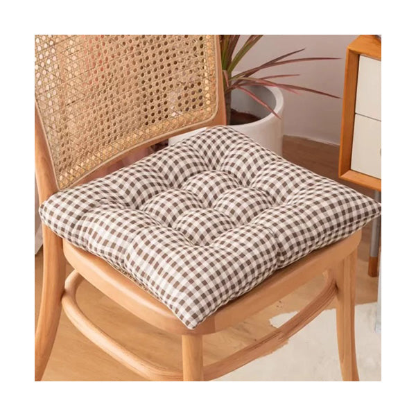 Mobileleb Decor Cotton Chair Cushions 40*40 Cm Pillow With Soft Laces - 10265