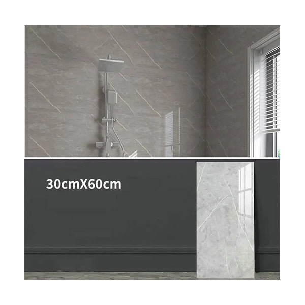 Mobileleb Decor Brand New High Gloss Marble Effect PVC Wall Sticker Self Adhesive, Size 30*60Cm - WS-CLS-054-1