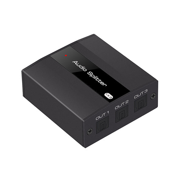 Mobileleb Electronics Accessories Black / Brand New Digital Optical Audio Splitter Switch Box with IR Remote Controller - G232