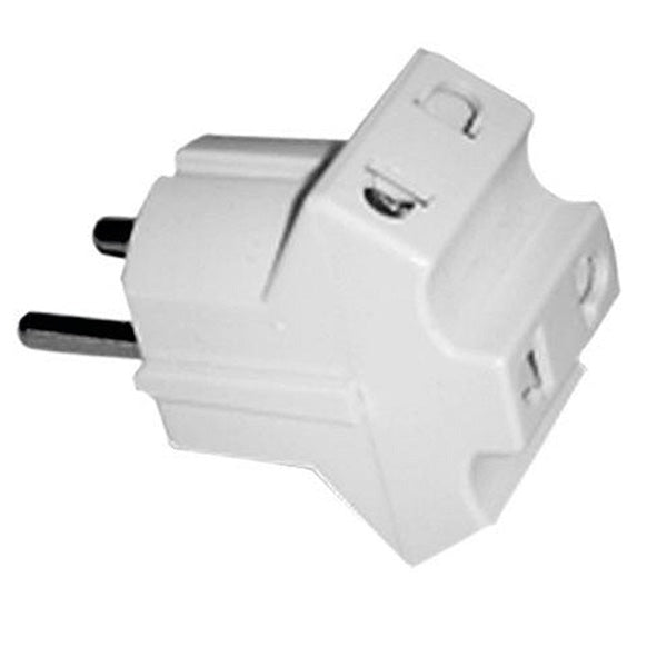 Mobileleb Electronics Accessories White / Brand New Plug AC European-American Triple Plug to European Male Socket - P215