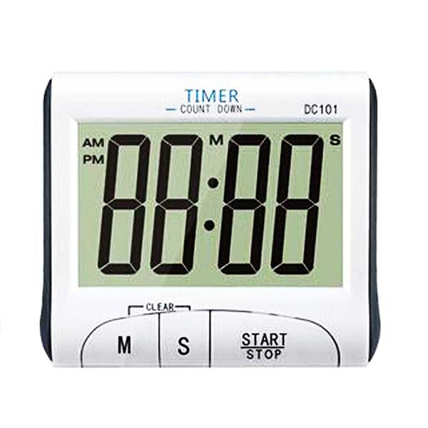 Mobileleb Exercise & Fitness Silver / Brand New Digital Clock with Countdown Timer - DC101