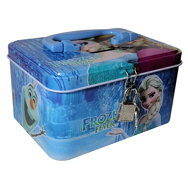 Mobileleb Filing & Organization Blue / Brand New Cuboid Money Box - Frozen-CUB