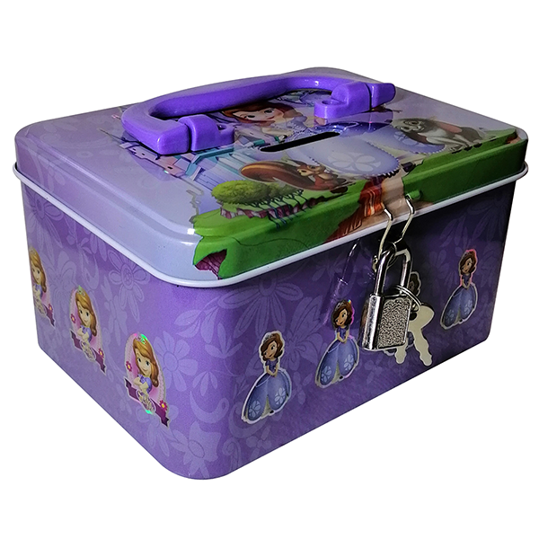 Mobileleb Filing & Organization Purple / Brand New Cuboid Money Box - Sofia the First-CUB