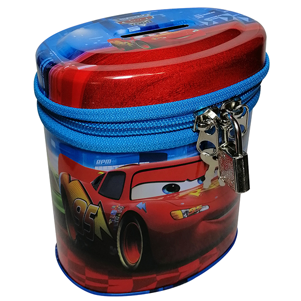 Mobileleb Filing & Organization Black Blue Red / Brand New Cylindrical Money Box - Cars-CIRC