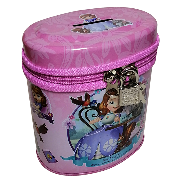 Mobileleb Filing & Organization Pink / Brand New Cylindrical Money Box - Sofia the First-CIRC