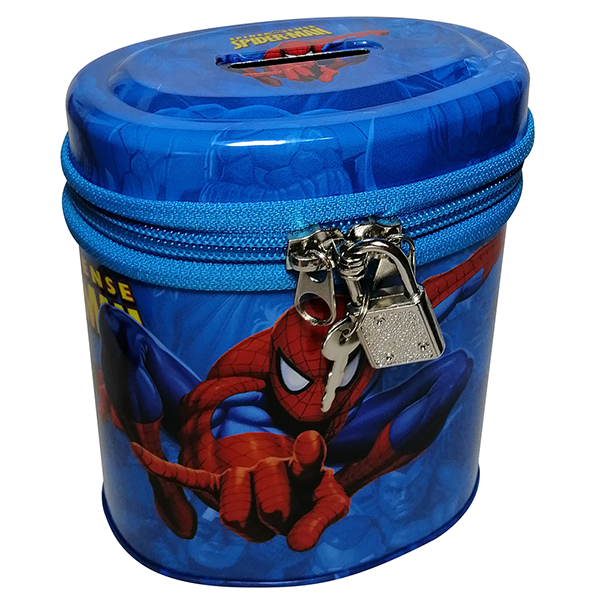 Mobileleb Filing & Organization Blue / Brand New Cylindrical Money Box - Spider-man-CIRC