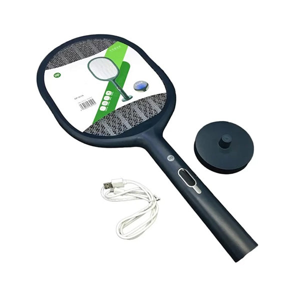 Mobileleb Household Supplies Black / Brand New DP 2-in-1 USB Rechargeable Fly Mosquito Swatter Racket 811X - 11177
