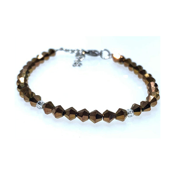 Mobileleb Jewelry Brown / Brand New Crystal Beads Bracelet for Women - Cryn4LTAj