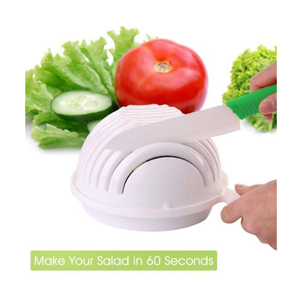 Mobileleb Kitchen & Dining White / Brand New 60-Second Salad Maker - 00392