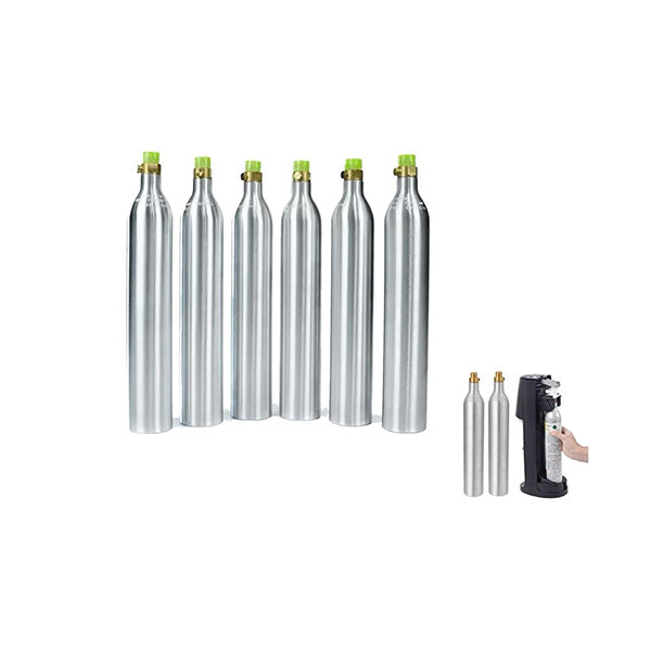 Mobileleb Kitchen & Dining Brand New Aluminum CO2 Cylinder Gas Bottle for Sparkling Water Machine, 450G, 1pc