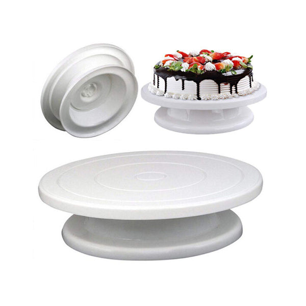 Mobileleb Kitchen & Dining White / Brand New Cake Decorating Turntable Stand 28 cm - 98009