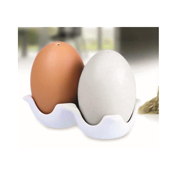 Mobileleb Kitchen & Dining Brand New Salt and Pepper Shakers with Base, Egg Shape, Kitchenware, Home Accessories, Porcelain Made - 13910