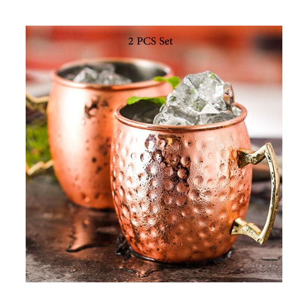 Mobileleb Kitchen & Dining Bronze / Brand New Solid Copper Moscow Mule Mug 550 ml Set - 10650