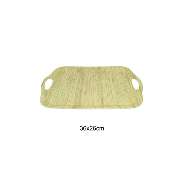 Mobileleb Kitchen & Dining Brown / Brand New / Small Tray Wooden Melamine Dinnerware - 97075