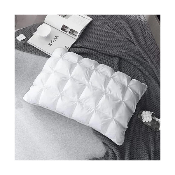 Mobileleb Linens & Bedding White / Brand New Double-Layer Mattress Pillow 100% Cotton 1 Pc - 10730