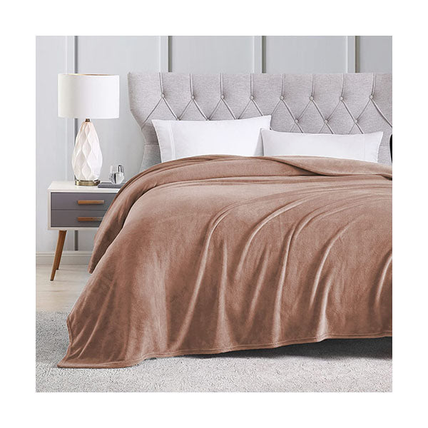 Mobileleb Linens & Bedding Beige / Brand New Fuzzy Soft Blanket, 200*230cm - 97381
