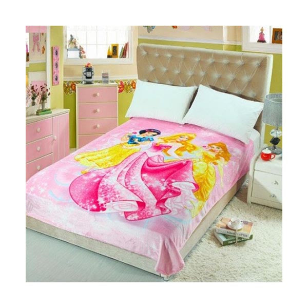 Mobileleb Linens & Bedding Pink / Brand New Princess Blanket Fleece 160×200 Cm - 97384-Princess