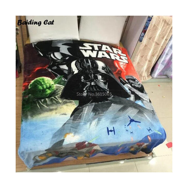 Mobileleb Linens & Bedding Brand New Star Wars Blanket Fleece 160×200 cm - 97384-STARWARS