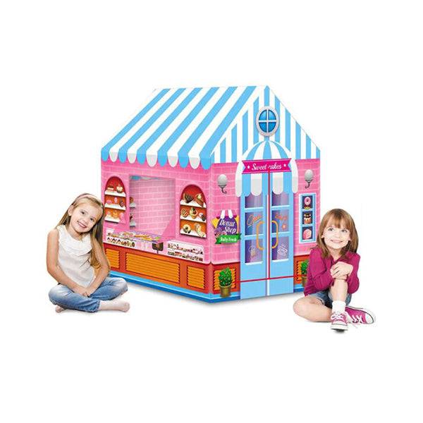 Mobileleb Outdoor Play Equipment Pink / Brand New Candy House, Tent Play House for Kids - 98175