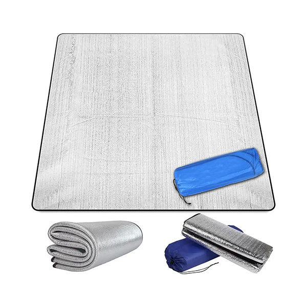 Mobileleb Outdoor Recreation Grey / Brand New Aluminium Camping Sleeping Mat 200x200x0.40cm - 11620
