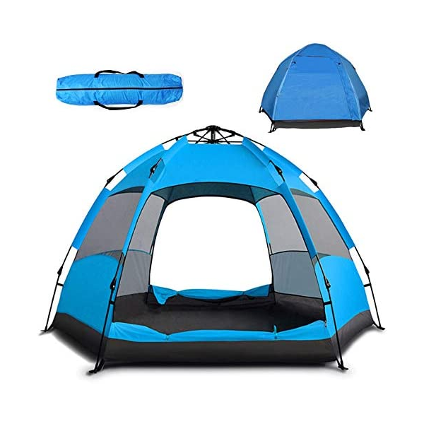 Mobileleb Outdoor Recreation Blue / Brand New Automatic Pop-Up 10-People Camping Tent