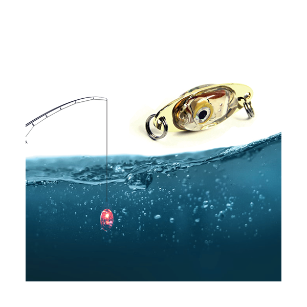 Mobileleb Outdoor Recreation Gold / Brand New Underwater LED Automatic Flashing Bait/ Lure