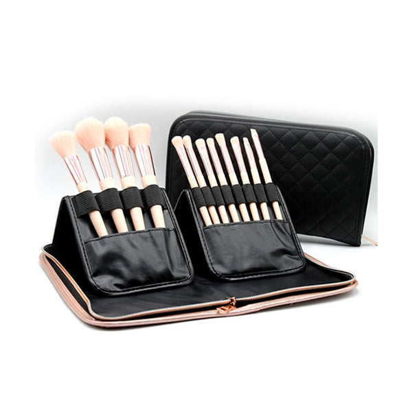 Mobileleb Personal Care Pink / Brand New Makeup Brushes With Bag - 15421