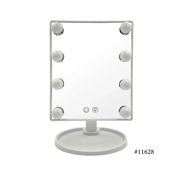 Mobileleb Personal Care Grey / Brand New Rotating Illuminated Mirror with 8 Lights - 11628