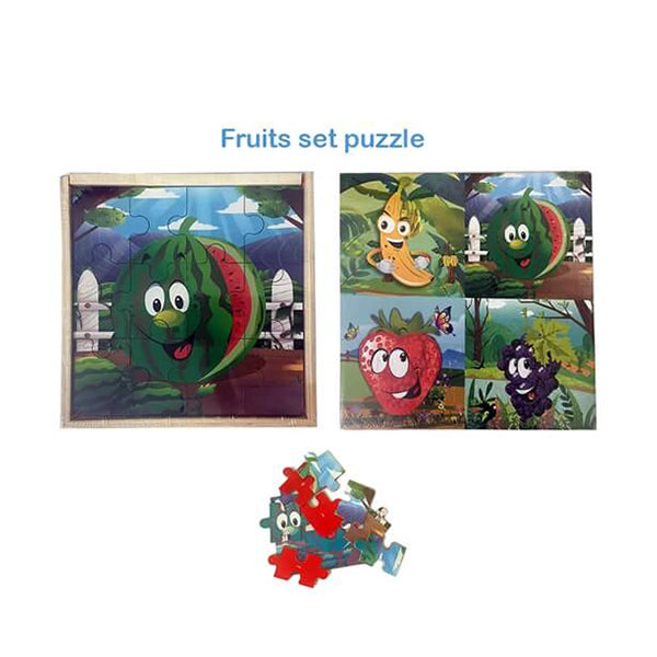 Mobileleb Puzzles Brand New Kids Puzzle, Different Shapes and Colors - Fruits - 13764F