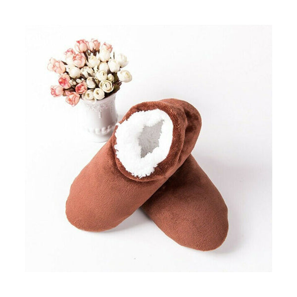 Mobileleb Shoes Brown / Brand New Men Home Indoor Slippers Socks Soft Thick - 97402, Available in Different Colors