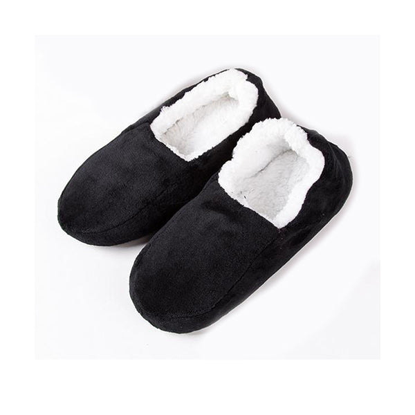 Mobileleb Shoes Black / Brand New Men Winter Thermal Fleece Lining Knit Slipper Socks - 96509, Available in Different Colors