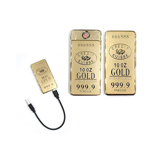 Mobileleb Tools Gold / Brand New Electric Lighter and USB Charged Electronic - 15011